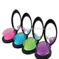 Good quality travel pocket hair brush with mirror